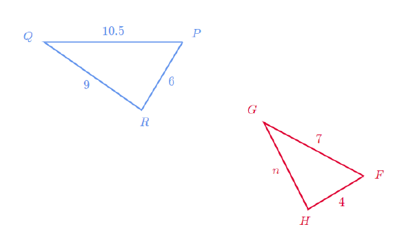 Prephub Triangle Pqr Is Similar To Triangle Fgh Solve For N 6532