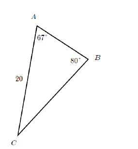 Prephub - The following figure shows triangle A B C with side lengths ...